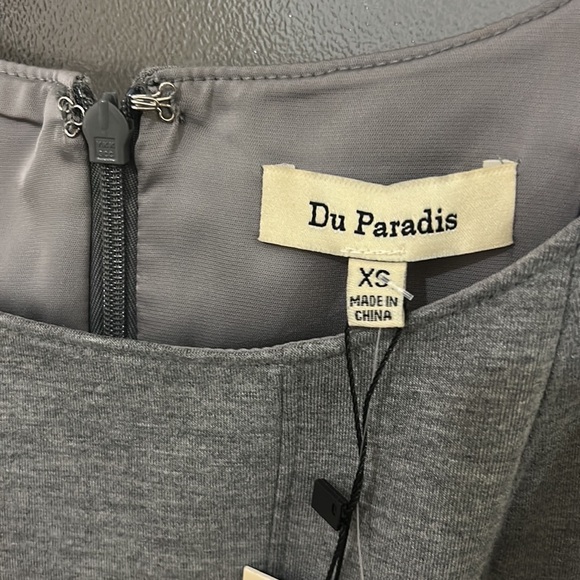 Du Paradis Sleeveless Neoprene A-line Midi dress - Picture 8 of 15